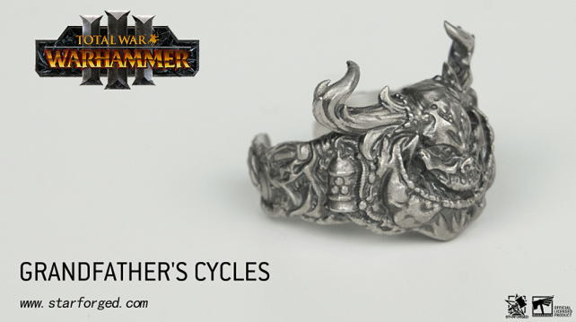 Warhammer 40K Chaos God Nurgle Grandfather’s Cycles Demon Ring by Starforged